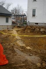 Back of Building with Police Station on Left